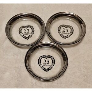 25th Anniversary Coasters Set of 3